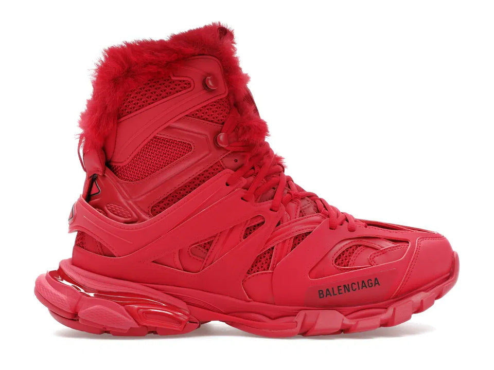 Balenciaga Track Hike Boots Burgundy