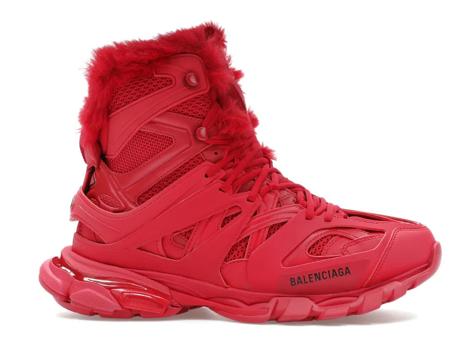 Balenciaga Track Hike Boots Burgundy