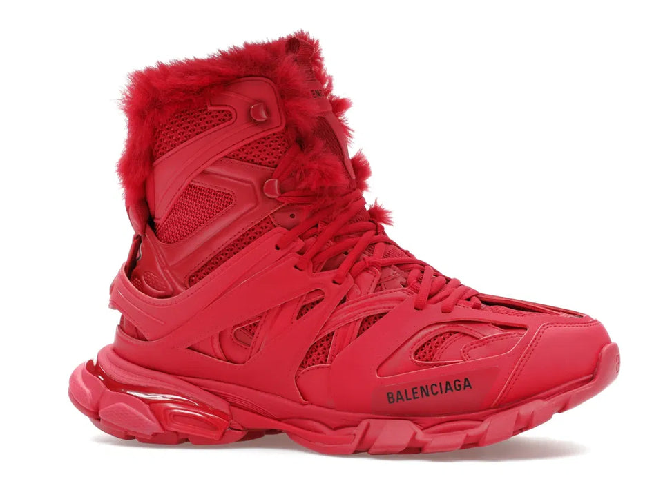 Balenciaga Track Hike Boots Burgundy