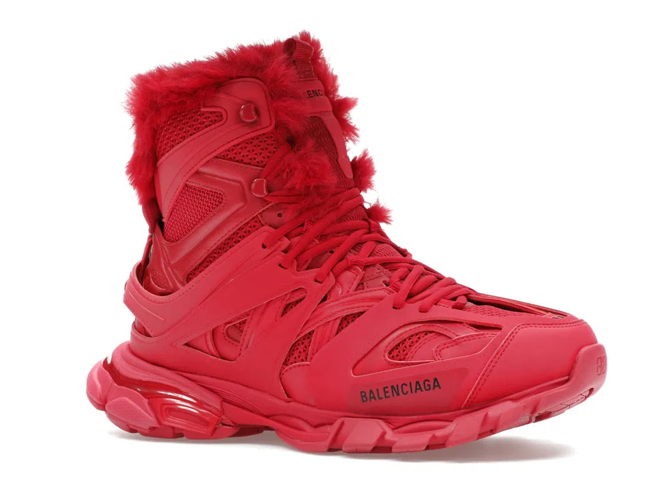 Balenciaga Track Hike Boots Burgundy