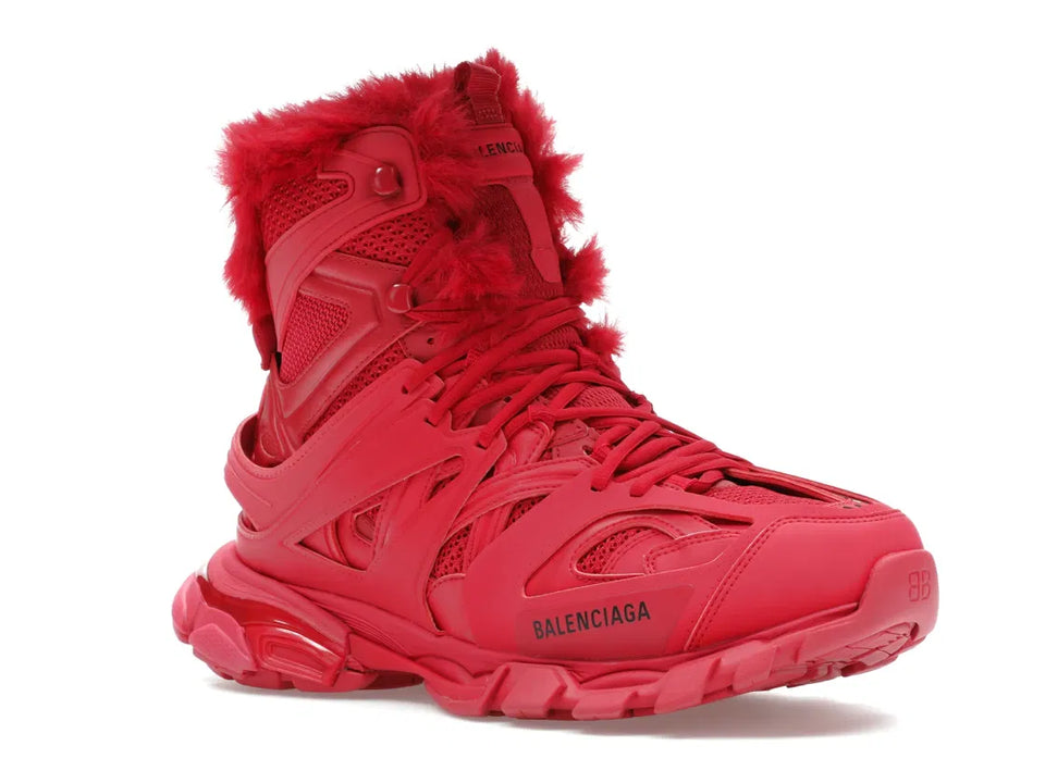 Balenciaga Track Hike Boots Burgundy