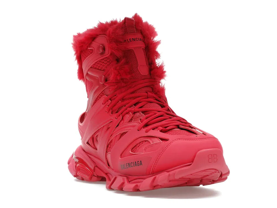Balenciaga Track Hike Boots Burgundy