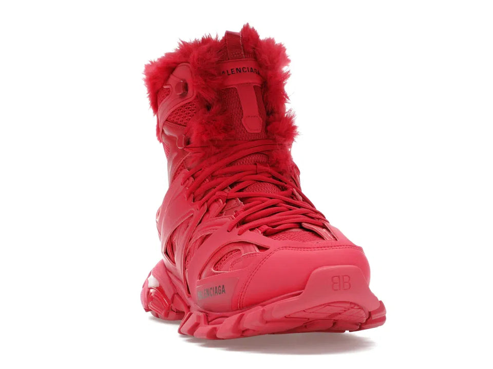 Balenciaga Track Hike Boots Burgundy