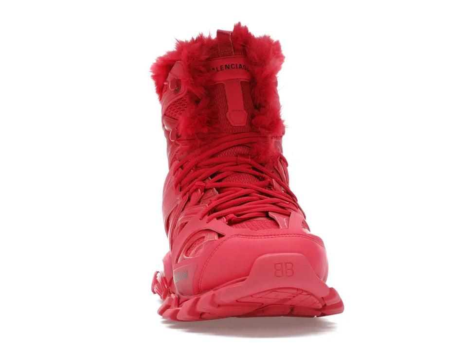 Balenciaga Track Hike Boots Burgundy