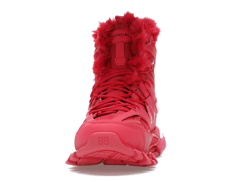 Balenciaga Track Hike Boots Burgundy