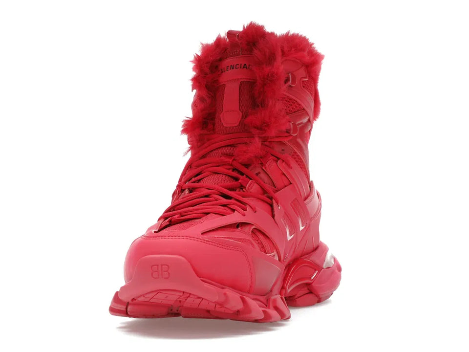 Balenciaga Track Hike Boots Burgundy