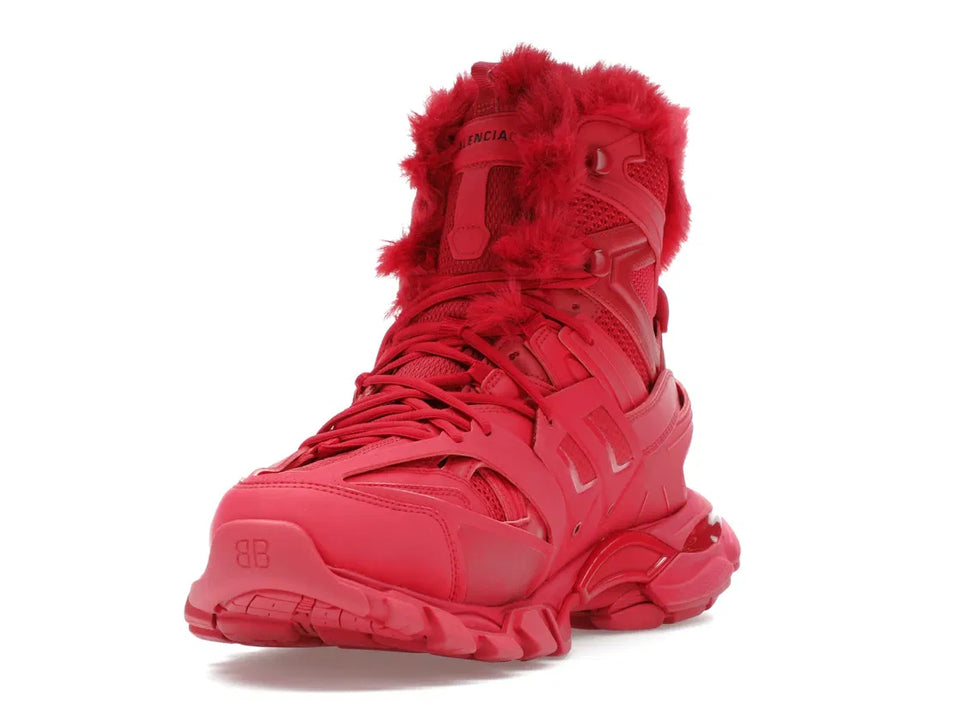 Balenciaga Track Hike Boots Burgundy