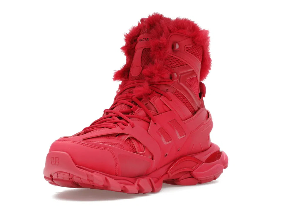 Balenciaga Track Hike Boots Burgundy