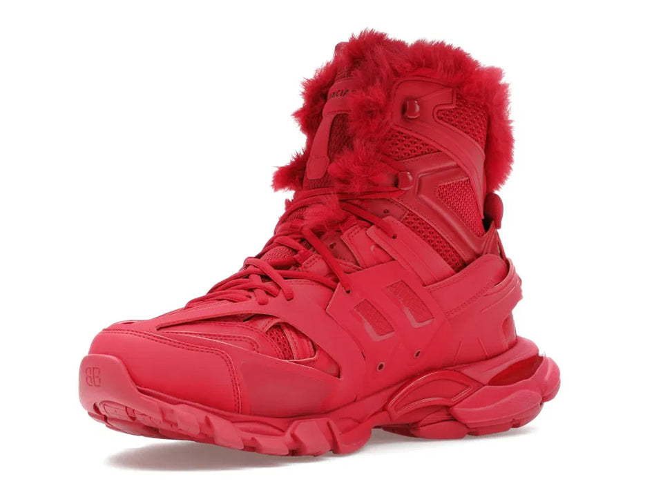 Balenciaga Track Hike Boots Burgundy
