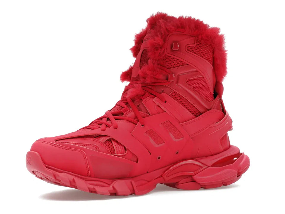 Balenciaga Track Hike Boots Burgundy