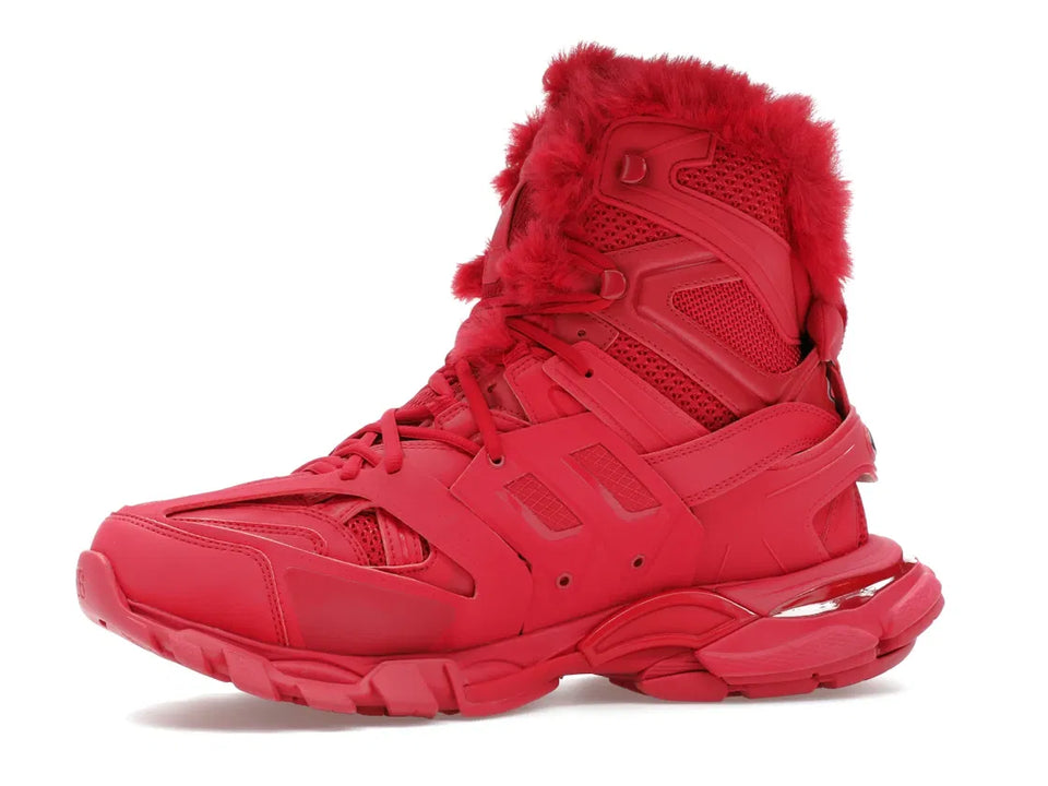 Balenciaga Track Hike Boots Burgundy