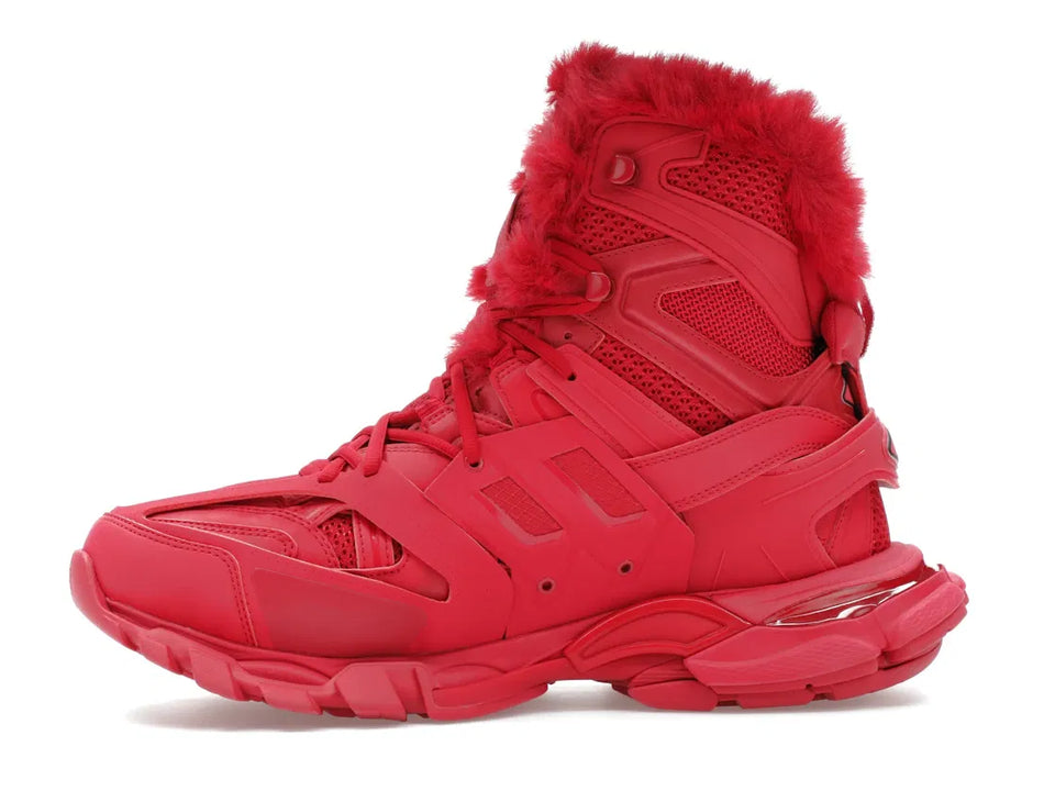 Balenciaga Track Hike Boots Burgundy