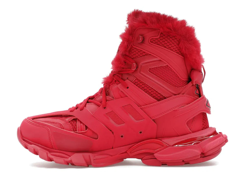 Balenciaga Track Hike Boots Burgundy