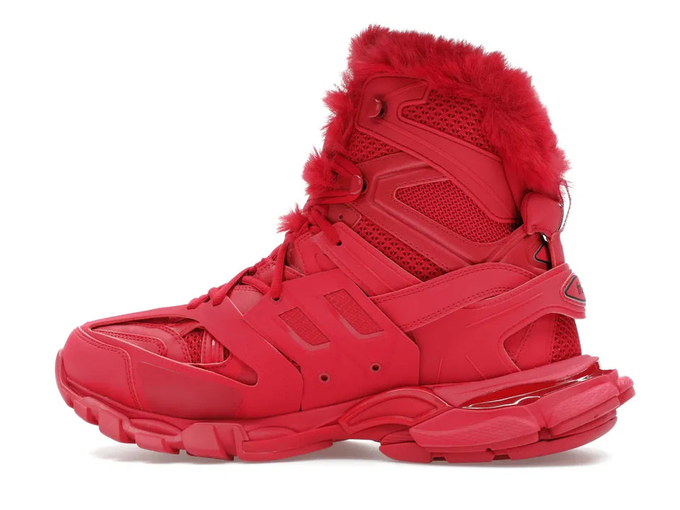 Balenciaga Track Hike Boots Burgundy