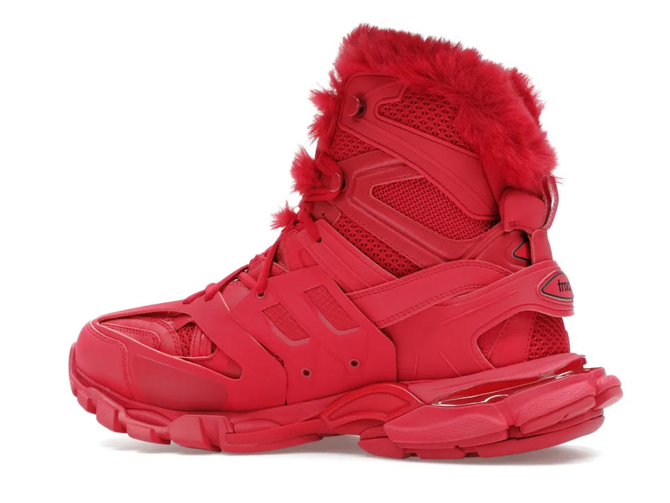 Balenciaga Track Hike Boots Burgundy