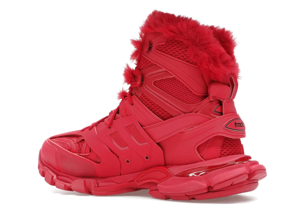 Balenciaga Track Hike Boots Burgundy
