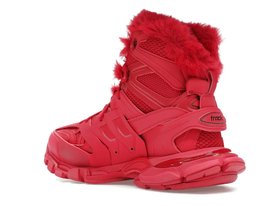 Balenciaga Track Hike Boots Burgundy