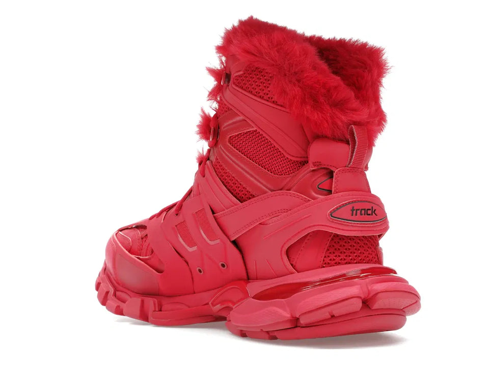 Balenciaga Track Hike Boots Burgundy