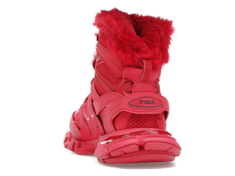 Balenciaga Track Hike Boots Burgundy