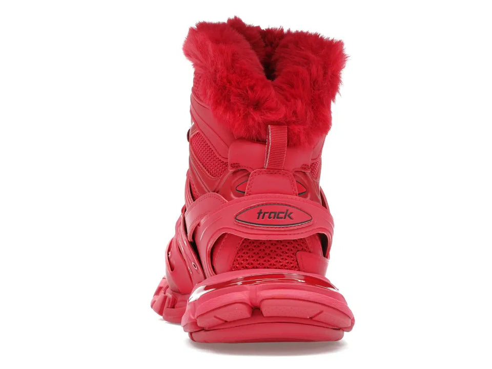 Balenciaga Track Hike Boots Burgundy
