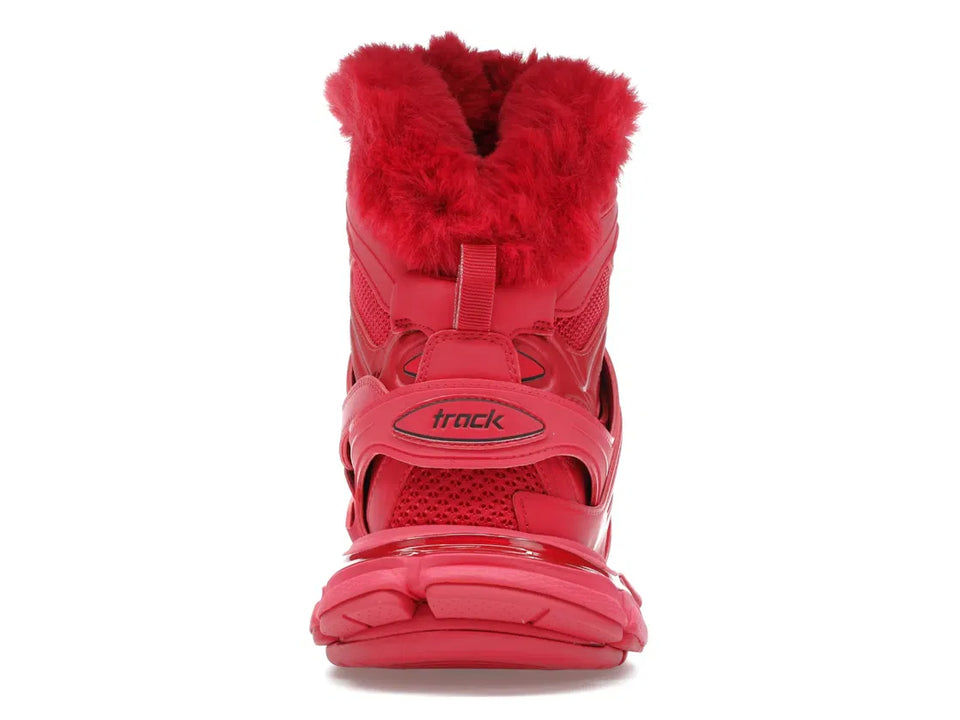 Balenciaga Track Hike Boots Burgundy