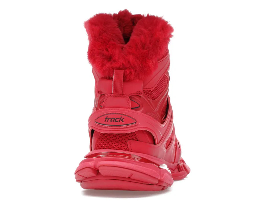 Balenciaga Track Hike Boots Burgundy