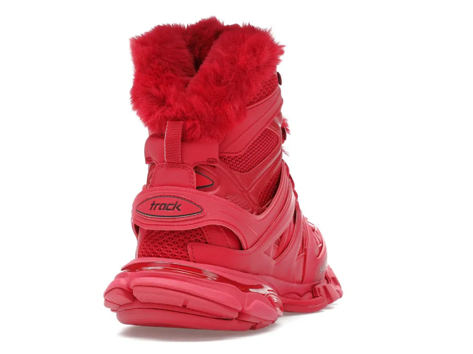 Balenciaga Track Hike Boots Burgundy
