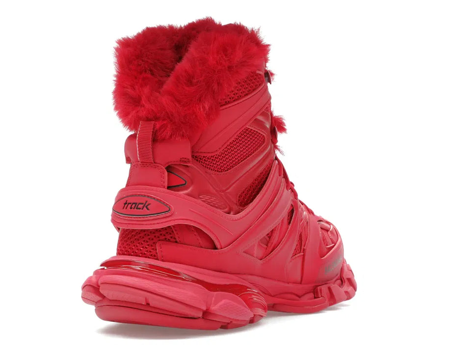 Balenciaga Track Hike Boots Burgundy