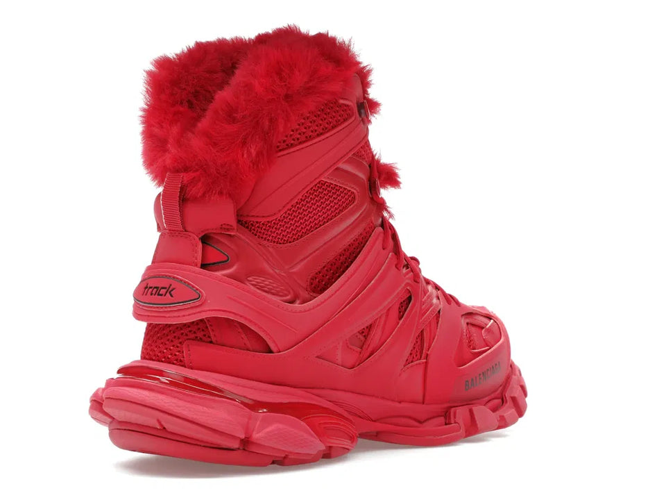 Balenciaga Track Hike Boots Burgundy