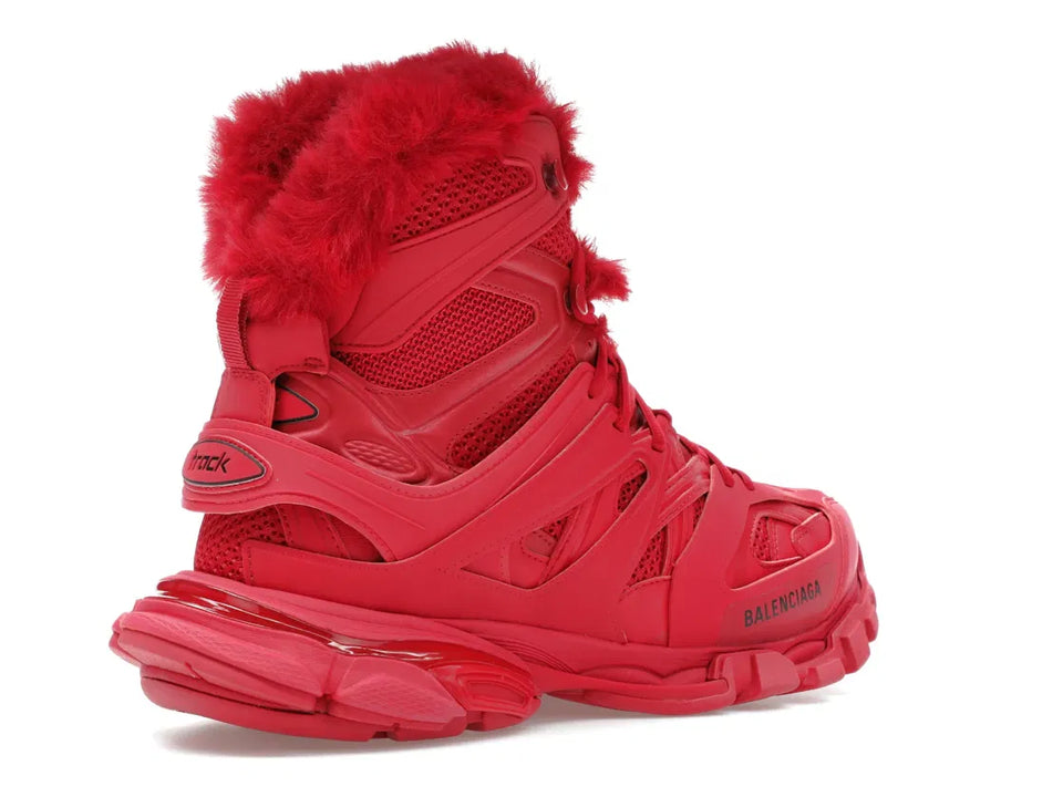 Balenciaga Track Hike Boots Burgundy
