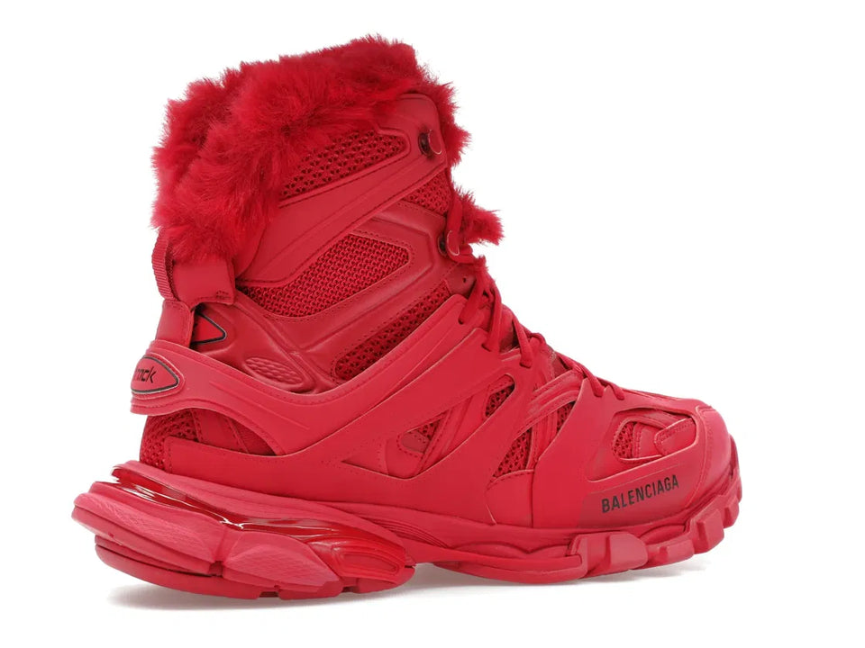 Balenciaga Track Hike Boots Burgundy