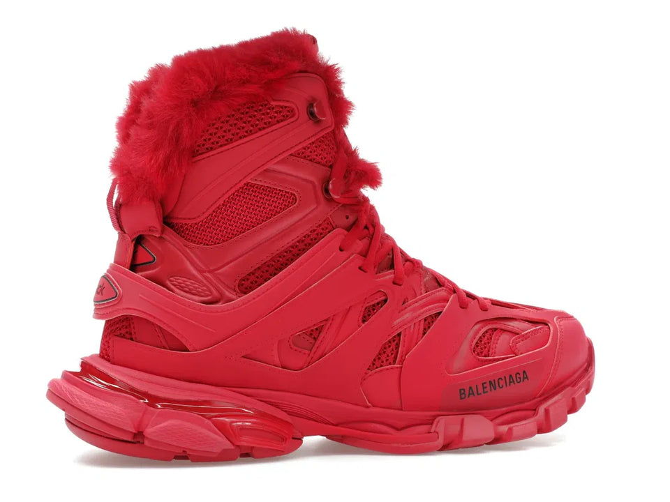 Balenciaga Track Hike Boots Burgundy