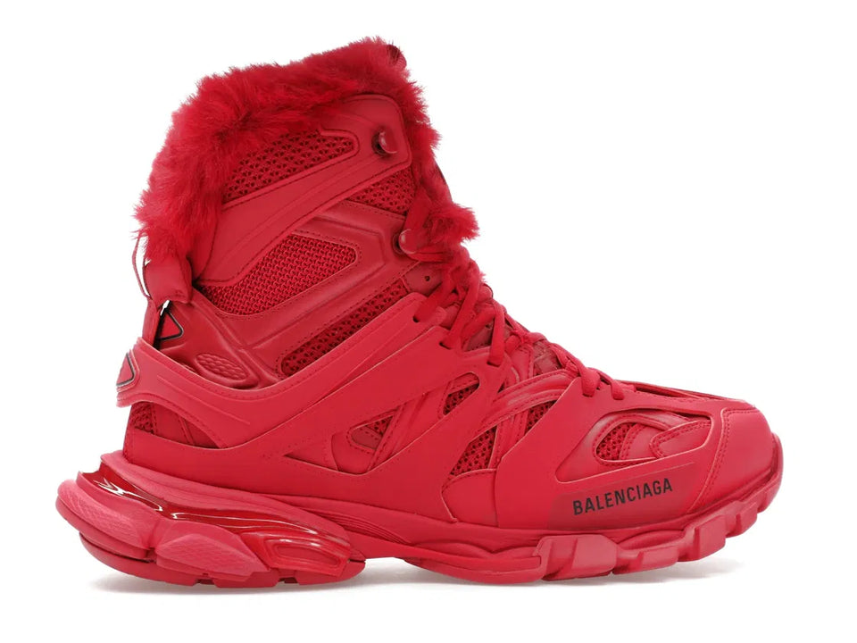 Balenciaga Track Hike Boots Burgundy