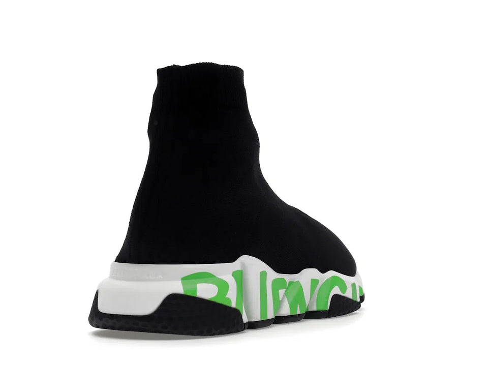 Balenciaga Speed Graffiti Black Green