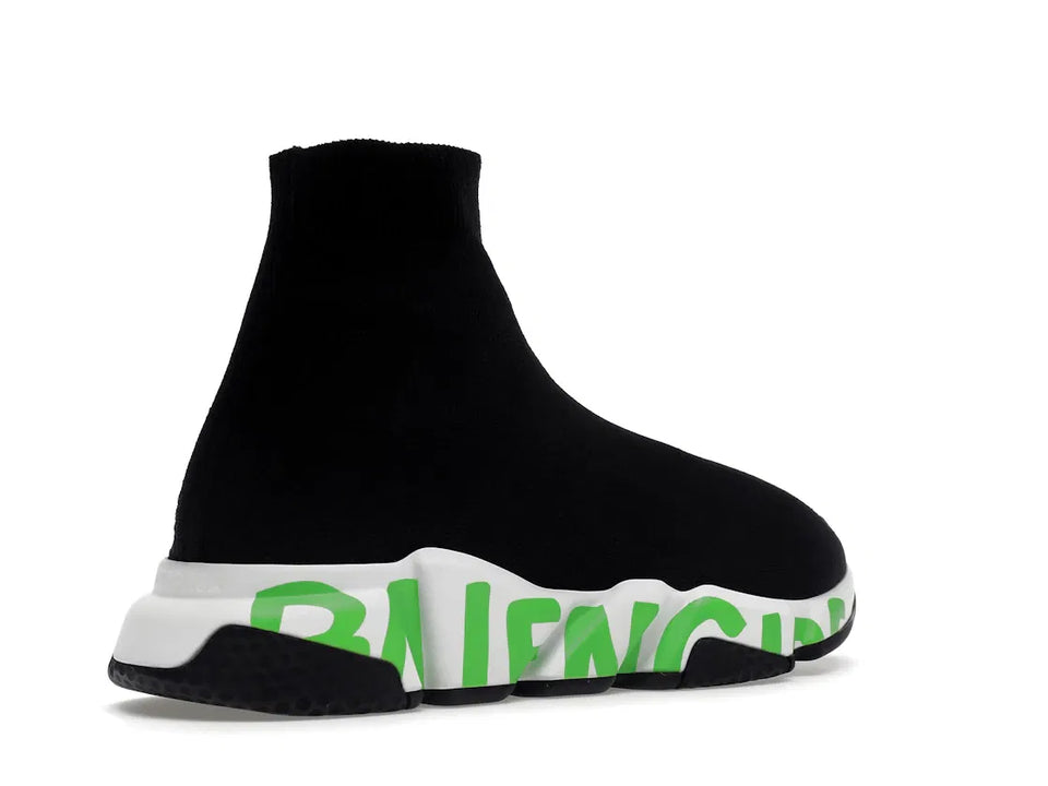Balenciaga Speed Graffiti Black Green
