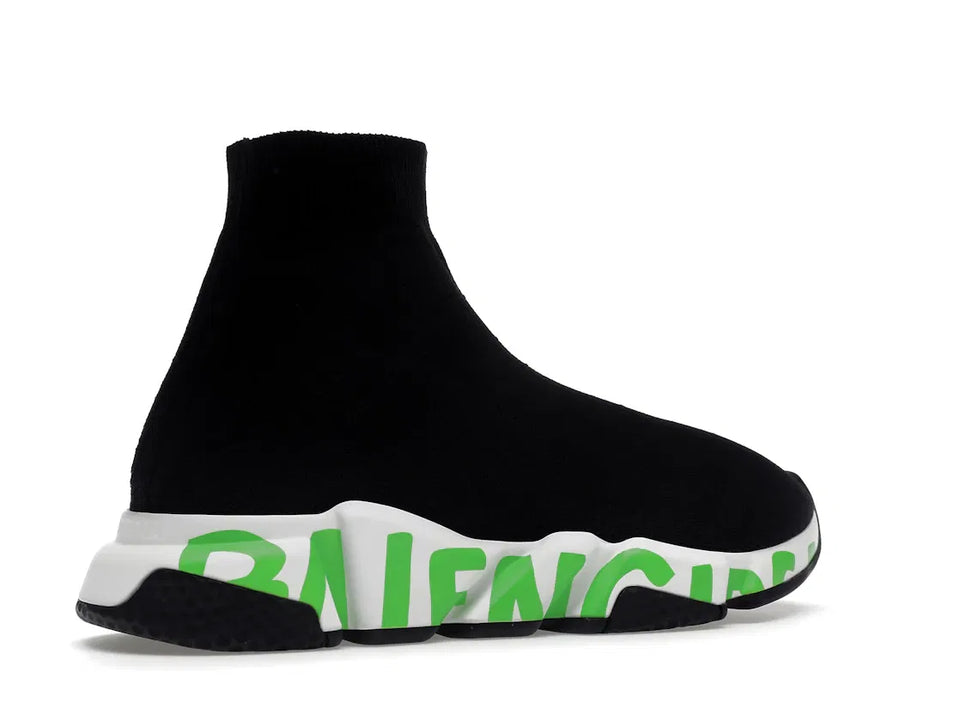 Balenciaga Speed Graffiti Black Green