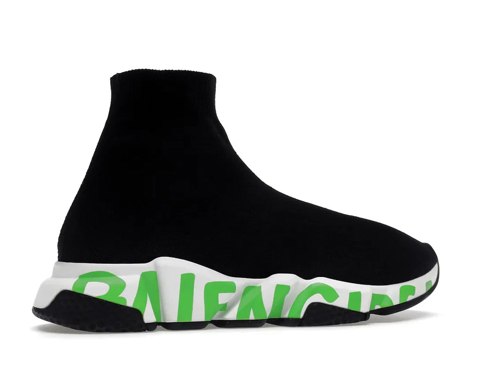 Balenciaga Speed Graffiti Black Green