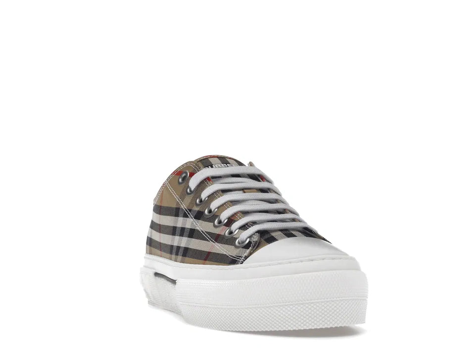 Burberry Vintage Check Cotton Sneakers Archive Beige White