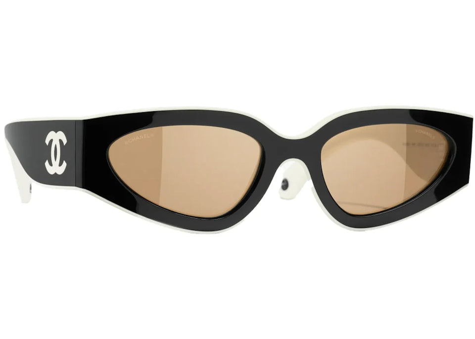 Chanel Cat Eye Sunglasses Black/White (6056 1656/53)