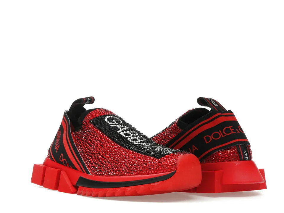 Dolce & Gabbana Sorrento Slip On Red Crystal (Women's)