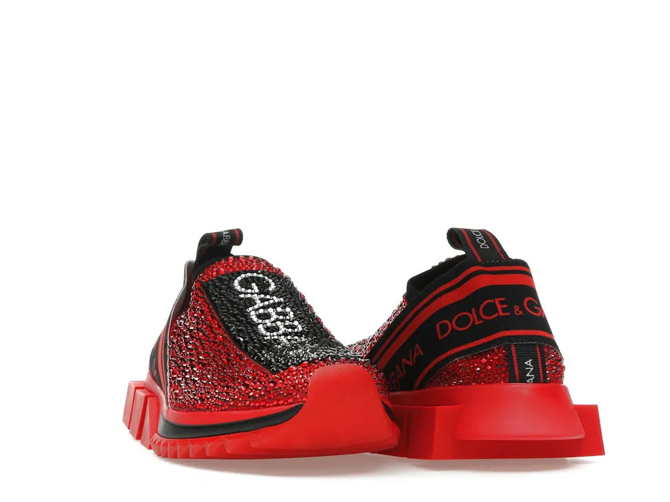 Dolce & Gabbana Sorrento Slip On Red Crystal (Women's)
