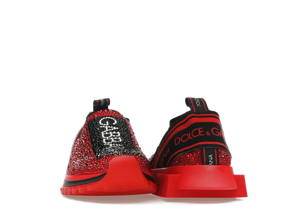Dolce & Gabbana Sorrento Slip On Red Crystal (Women's)