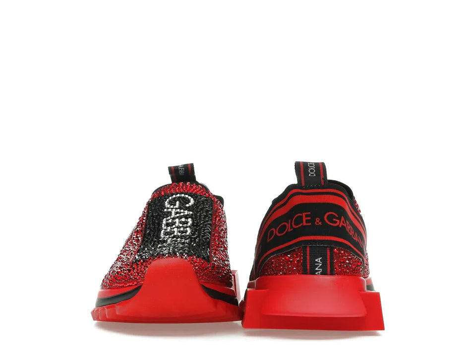 Dolce & Gabbana Sorrento Slip On Red Crystal (Women's)