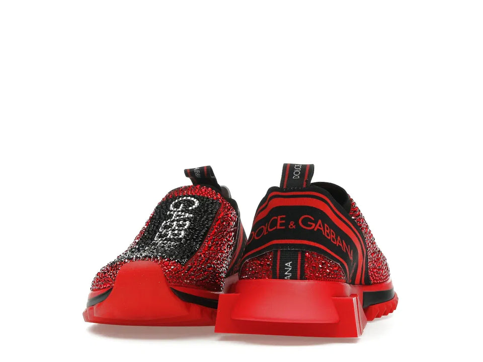 Dolce & Gabbana Sorrento Slip On Red Crystal (Women's)