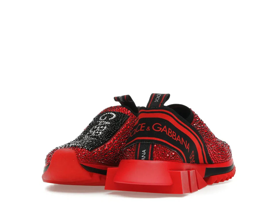 Dolce & Gabbana Sorrento Slip On Red Crystal (Women's)