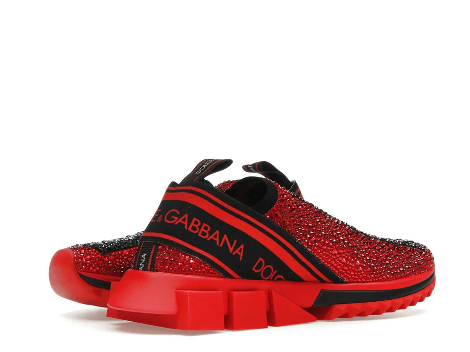 Dolce & Gabbana Sorrento Slip On Red Crystal (Women's)