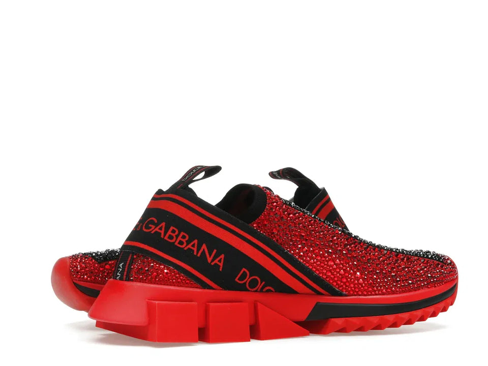 Dolce & Gabbana Sorrento Slip On Red Crystal (Women's)