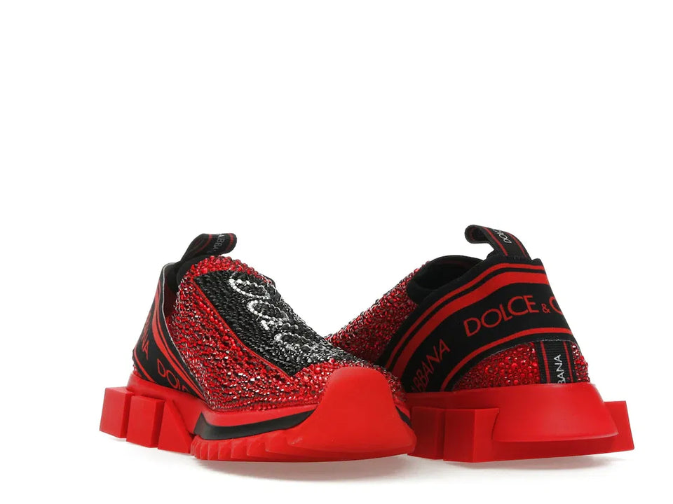 Dolce & Gabbana Sorrento Slip On Red Crystal (Women's)