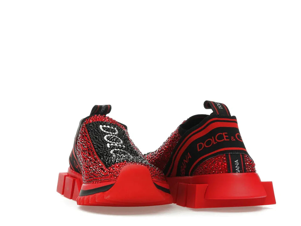 Dolce & Gabbana Sorrento Slip On Red Crystal (Women's)