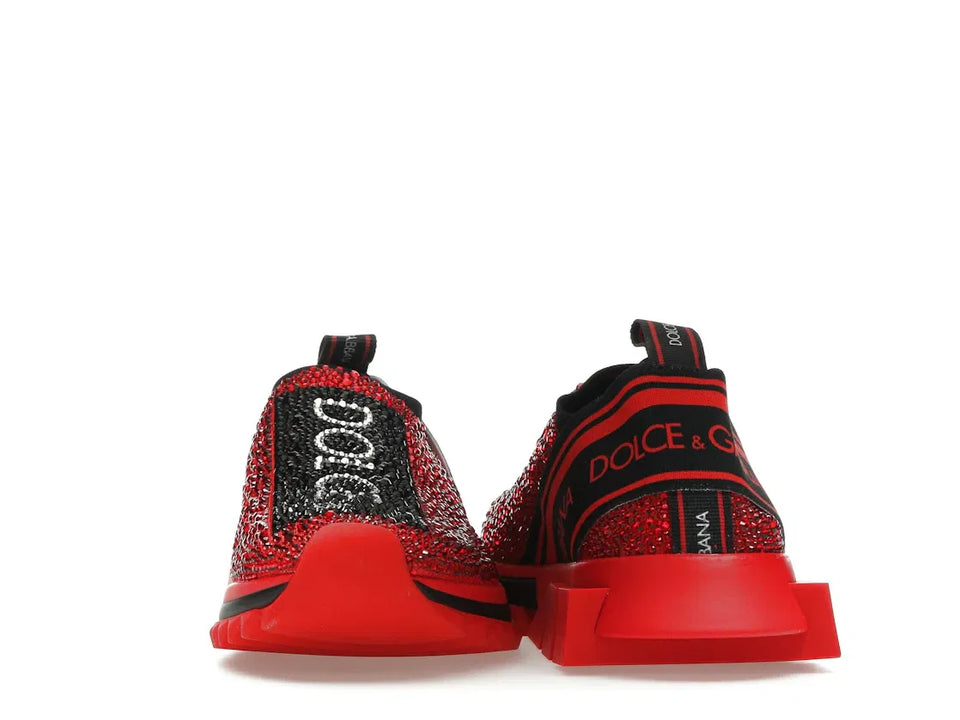 Dolce & Gabbana Sorrento Slip On Red Crystal (Women's)
